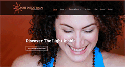 Desktop Screenshot of lightinsideyoga.com