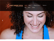 Tablet Screenshot of lightinsideyoga.com